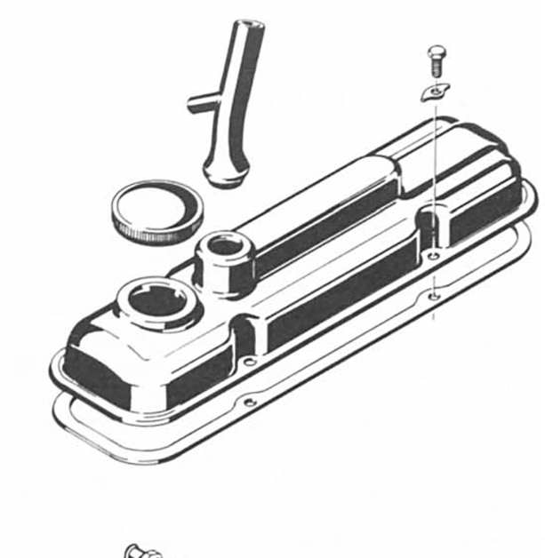 Der zylinderkopf vom ohv-motor