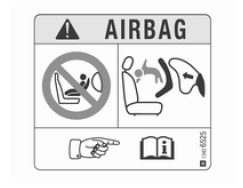 Kindersicherheitssysteme auf beifahrersitzen mit airbag- systeme