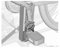 Fahrrad am heckträgersystem befestigen