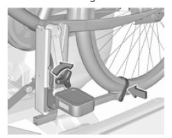 Fahrrad am heckträgersystem befestigen