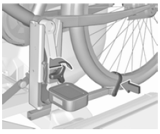 Fahrrad vom heckträgersystem abnehmen