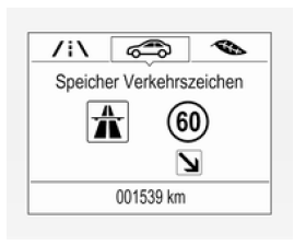 Verkehrszeichen- assistent