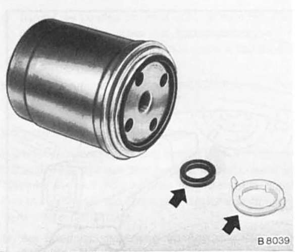 Kraftstofffilter entwässern/ersetzen